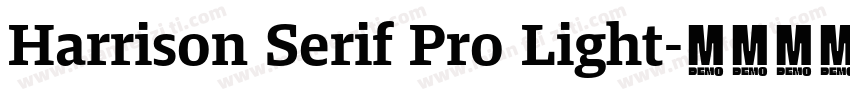 Harrison Serif Pro Light字体转换